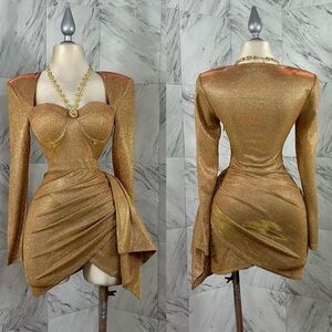 Glitter Gold dress médium